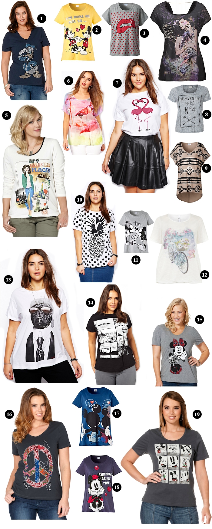 Große Größen Plus Size Fashion Blog trend guide  cool shirts t-shirts