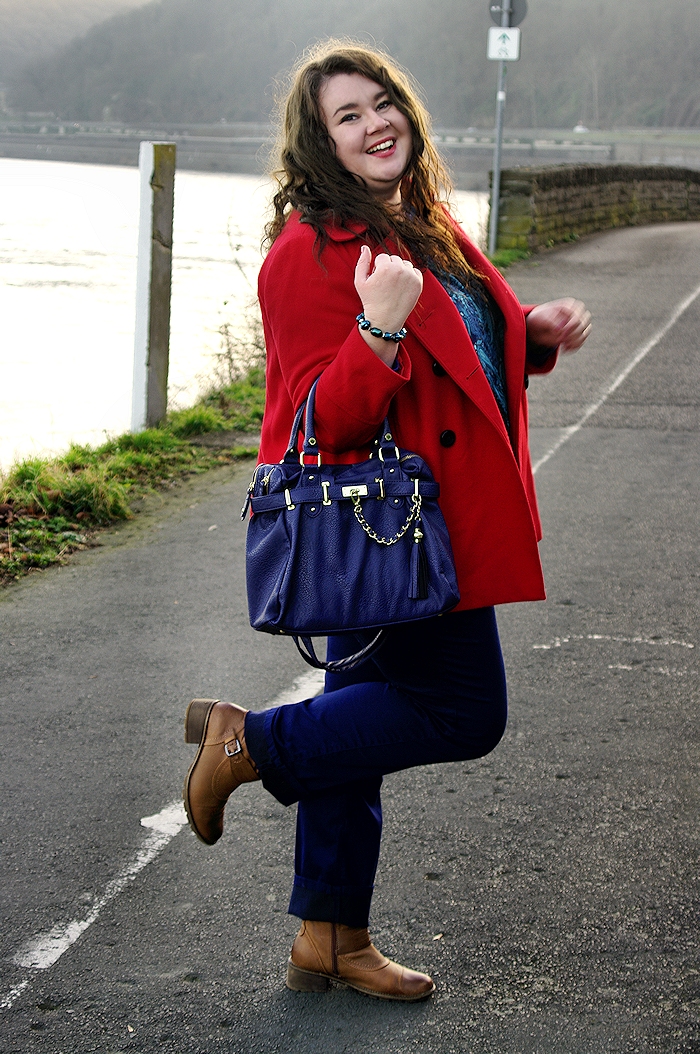 Große Größen Plus Size Fashion Blog steve madden bag red coat F&F tchibo tunic c&a