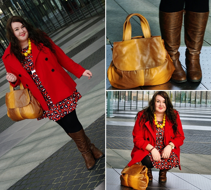 Große Größen Plus Size Fashion Blog asos curve red panther leo dress
