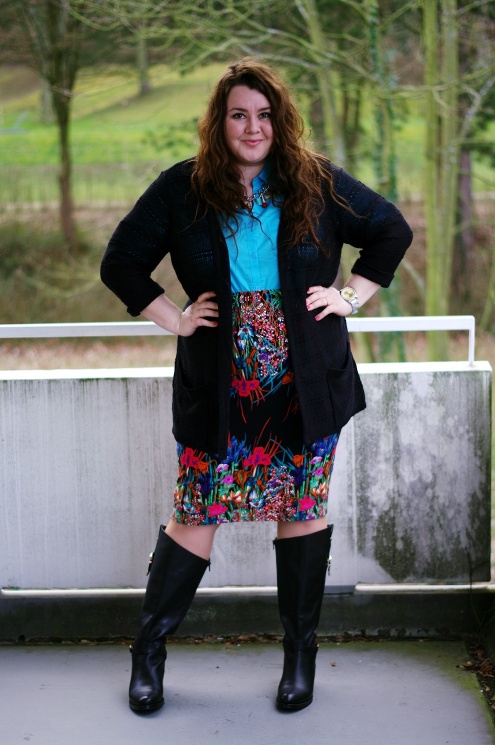 Große Größen Plus Size Fashion Blog kik textil asos curve floral skirt jilsen