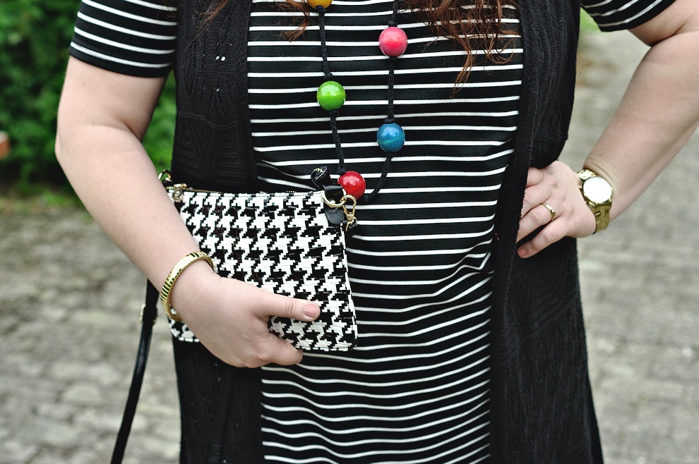 Plus size stripes and a hint of color